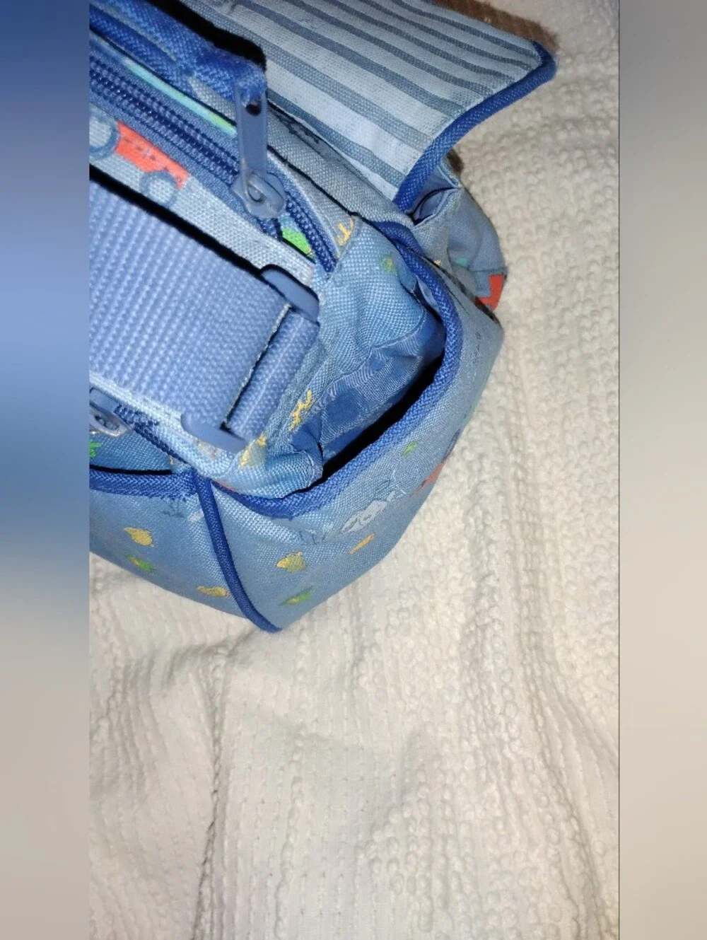 Vintage Y2K Carter's Starters RARE Blue Puppy Diaper Bag